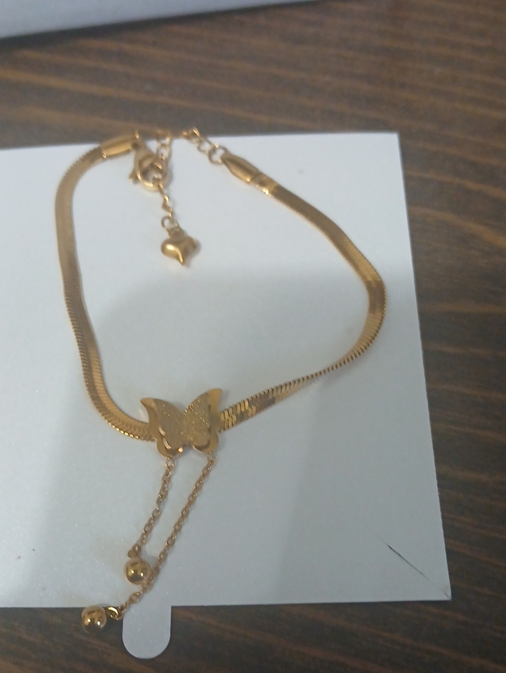 Gold Butterfly Charm Bracelet for Women - Elegant Gold Finish